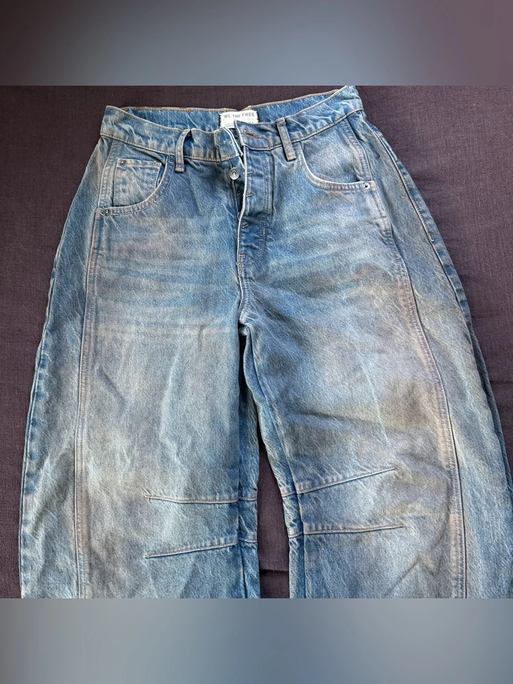 Free People Good Luck Barrel Jeans Lost In The Desert 24 Read Description